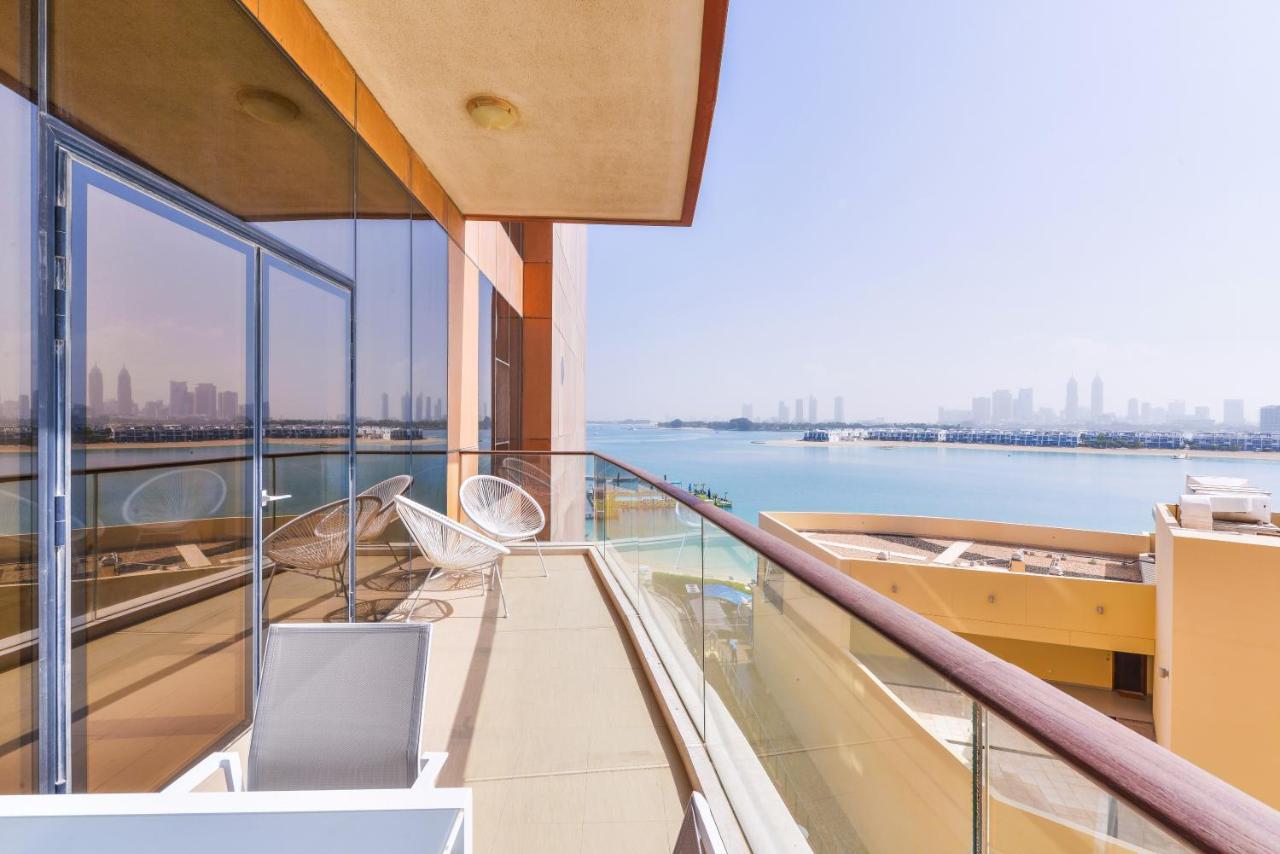 두바이 Tiara - Luxury Palm Jumeirah - Private Beach And Pool! 아파트 외부 사진