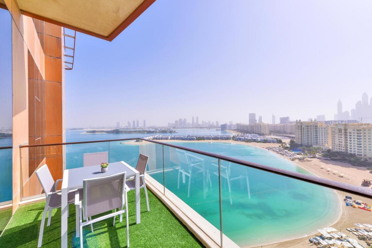 두바이 Tiara - Luxury Palm Jumeirah - Private Beach And Pool! 아파트 외부 사진